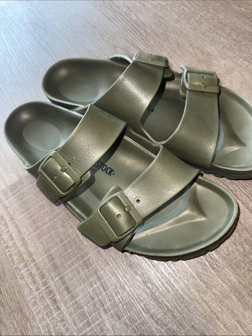 Birkenstock Arizona EVA Sandals Hunter Green Sage Sz Women 10 / Men